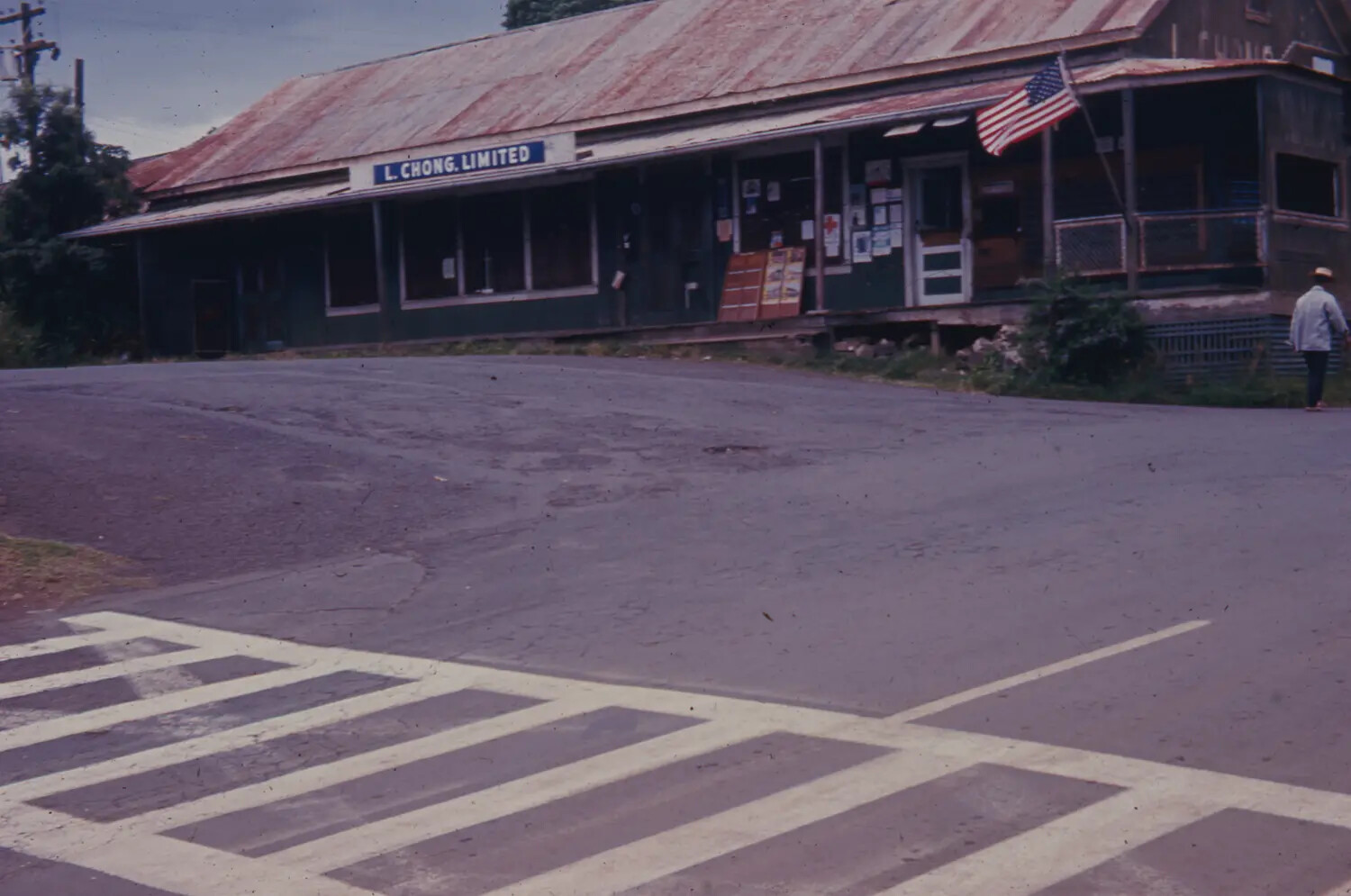 General Store 'L. Chong Limited,' Likely Hawaii, 1968 (Filed in Vietnam Tet Slide Collection)