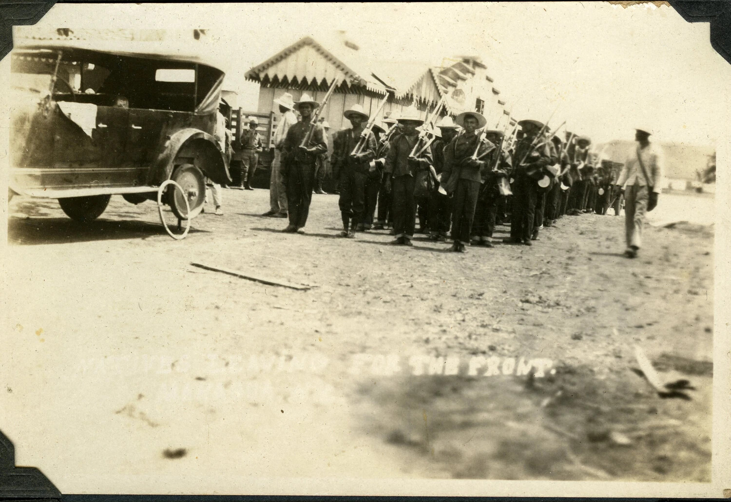 Column of Nicaraguan Troops Departing for the Front, Nicaragua
