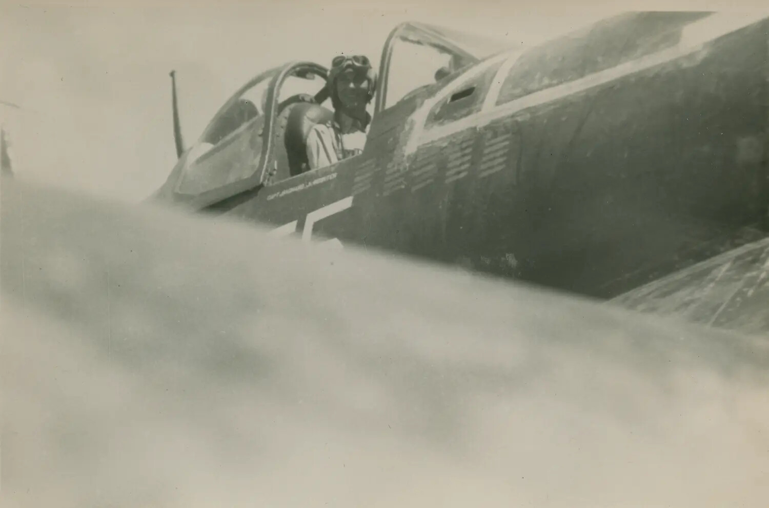 Fighter Pilot in Cockpit of Personal Aircraft, Edward P. McAleer Album