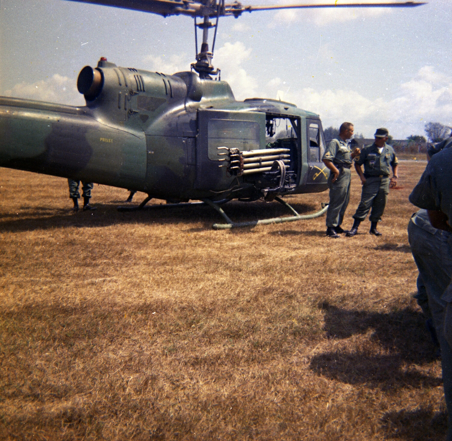 Armed UH-1 'Huey' Helicopter 'Prissy' with Rocket Pods, Vietnam, 1963