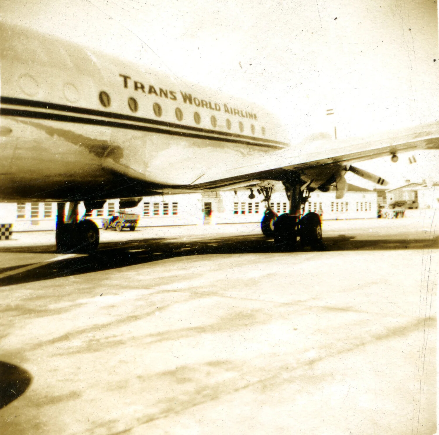 Trans World Airline Transport Aircraft on the Ramp, 1946
