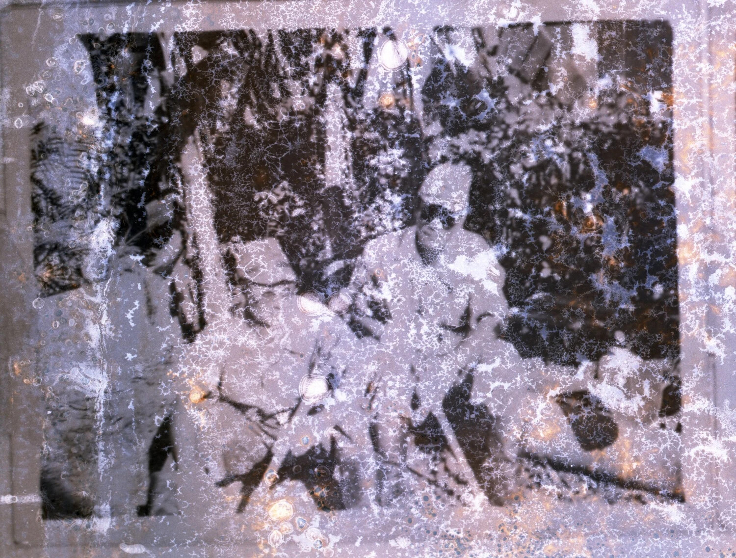 Deteriorated Negative, Japanese Captured Reconnaissance Photograph, China-Burma-India Theater, WWII