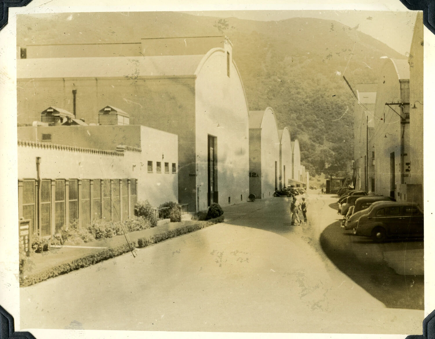 Row of Motion Picture Soundstages at Signal Corps Photographic Facility