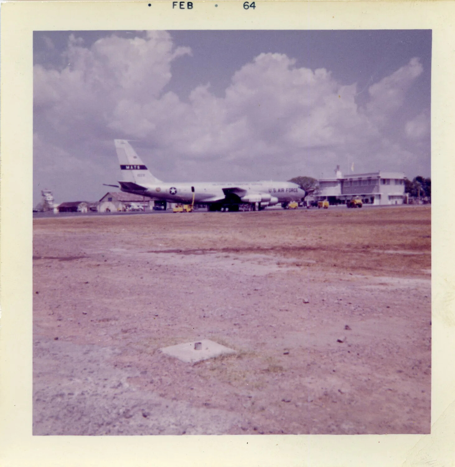 USAF MATS Jet Transport Aircraft at Vietnam Airfield, February 1964