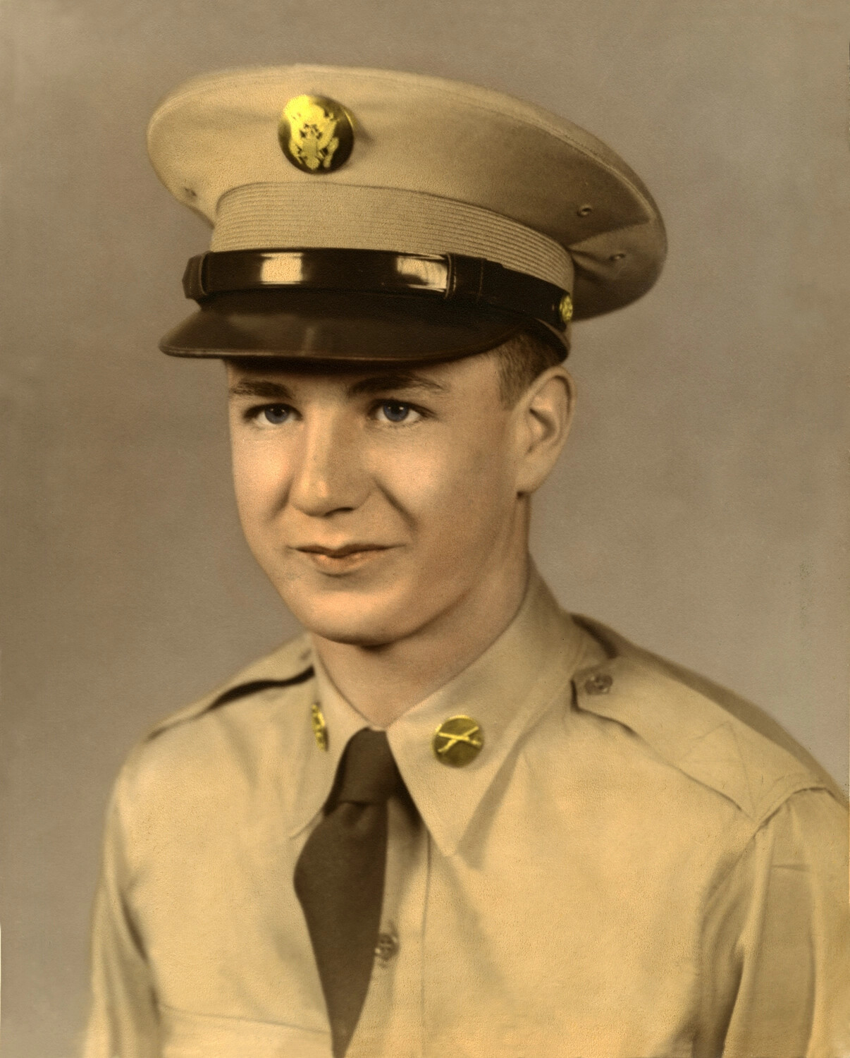 Hand-Tinted Portrait of U.S. Army Field Artillery Soldier — J.C. Bardell Collection, San Francisco