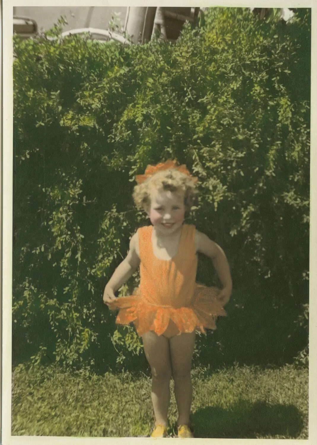 Portrait of a Young Girl in Orange Sunsuit, Margaroli Family Collection