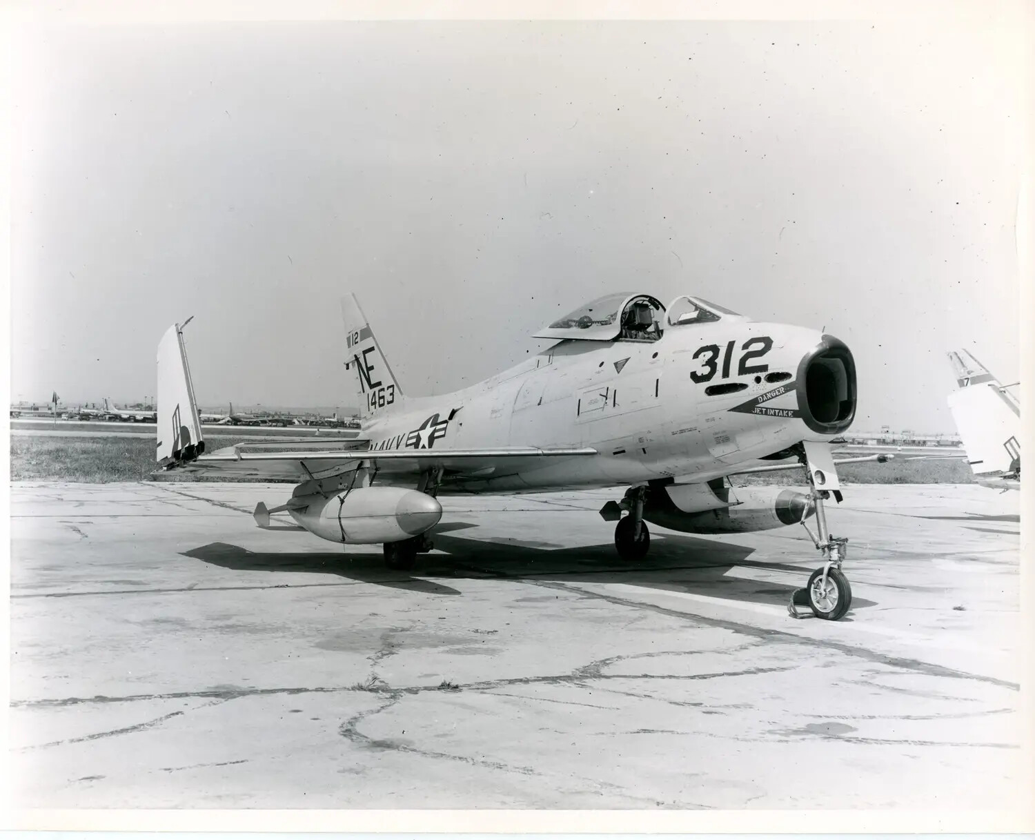 Grumman F9F-2 Panther, U.S. Navy Tail Code 'NE', Modex 312