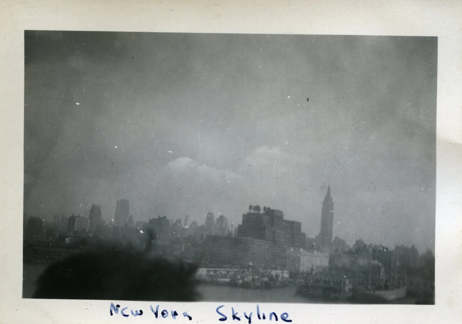 "New York Skyline" -- Harbor View, Norman Baget WWII Photograph Collection