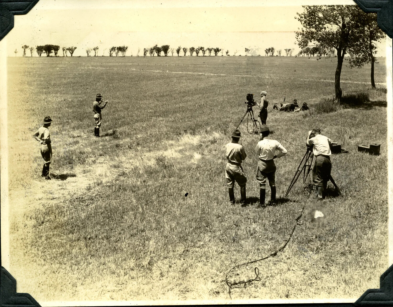 U.S. Army Signal Corps Cameramen Filming a Field Training Exercise