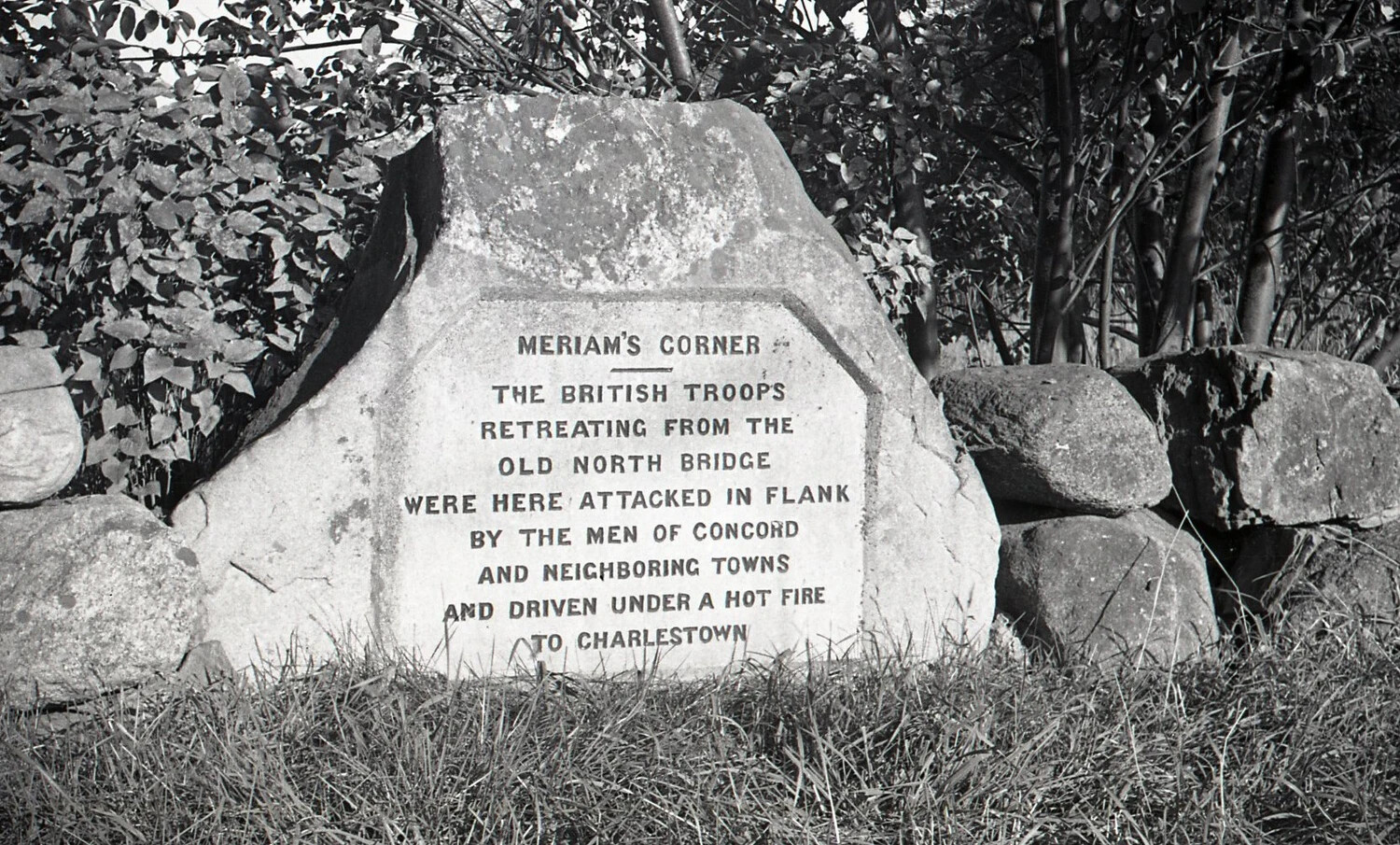 Meriam's Corner Memorial Marker, Concord, Massachusetts