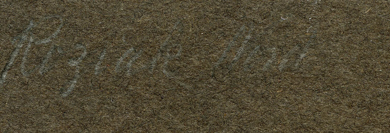 Handwritten Album Caption Detail, WWI French Pilot Album