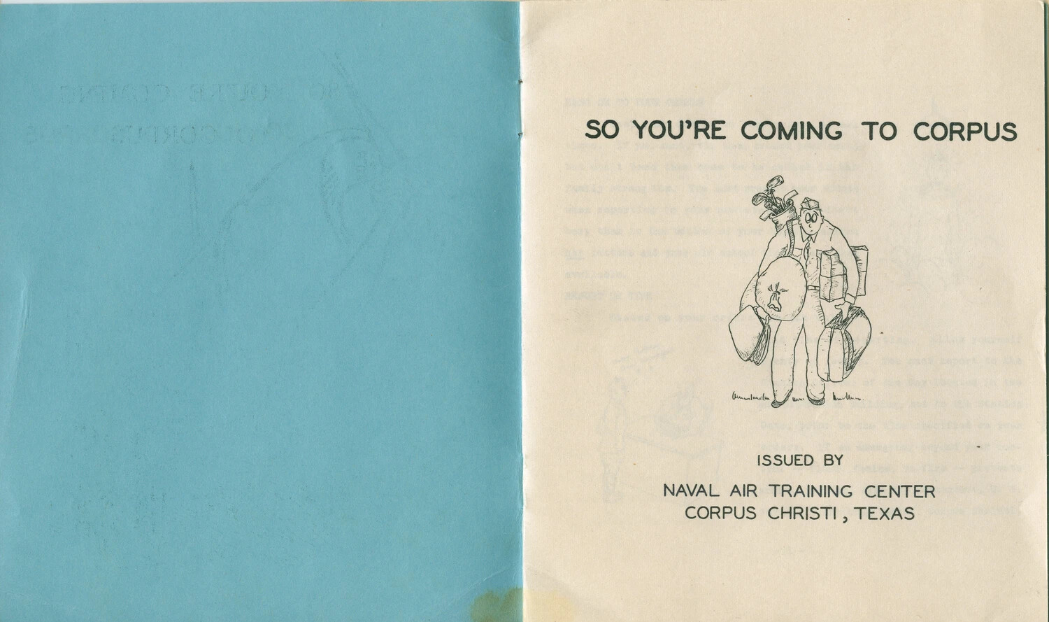 "So You're Coming to Corpus" — Naval Air Training Center Welcome Booklet, Corpus Christi, Texas