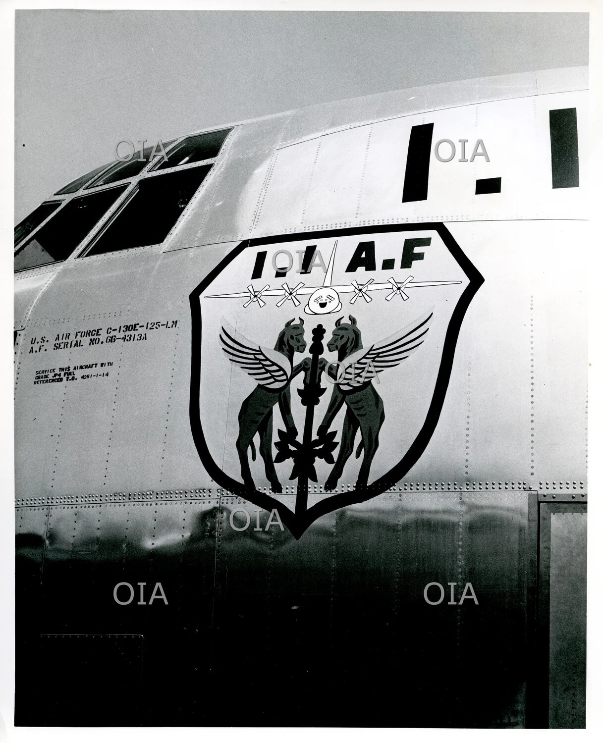 Lockheed C-130E Hercules - Forward Fuselage Detail with Squadron Insignia