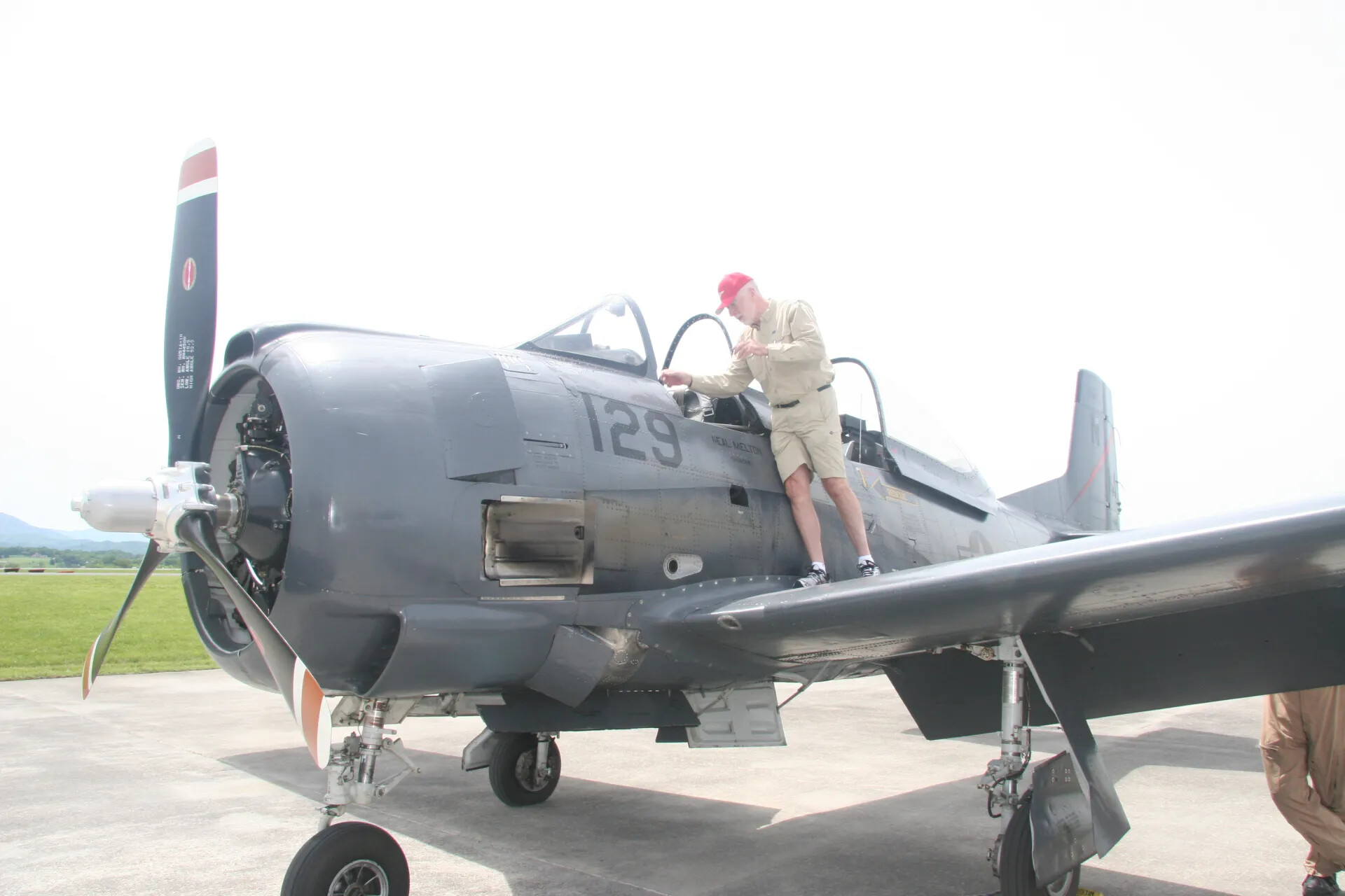 Restored A-1 Skyraider '129' Honoring Neal Melton, Operation Tailwind Event, 2016
