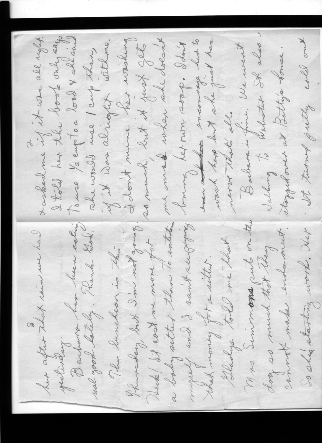 Handwritten Personal Letter, Page 2, Bancroft Korean War Correspondence Collection