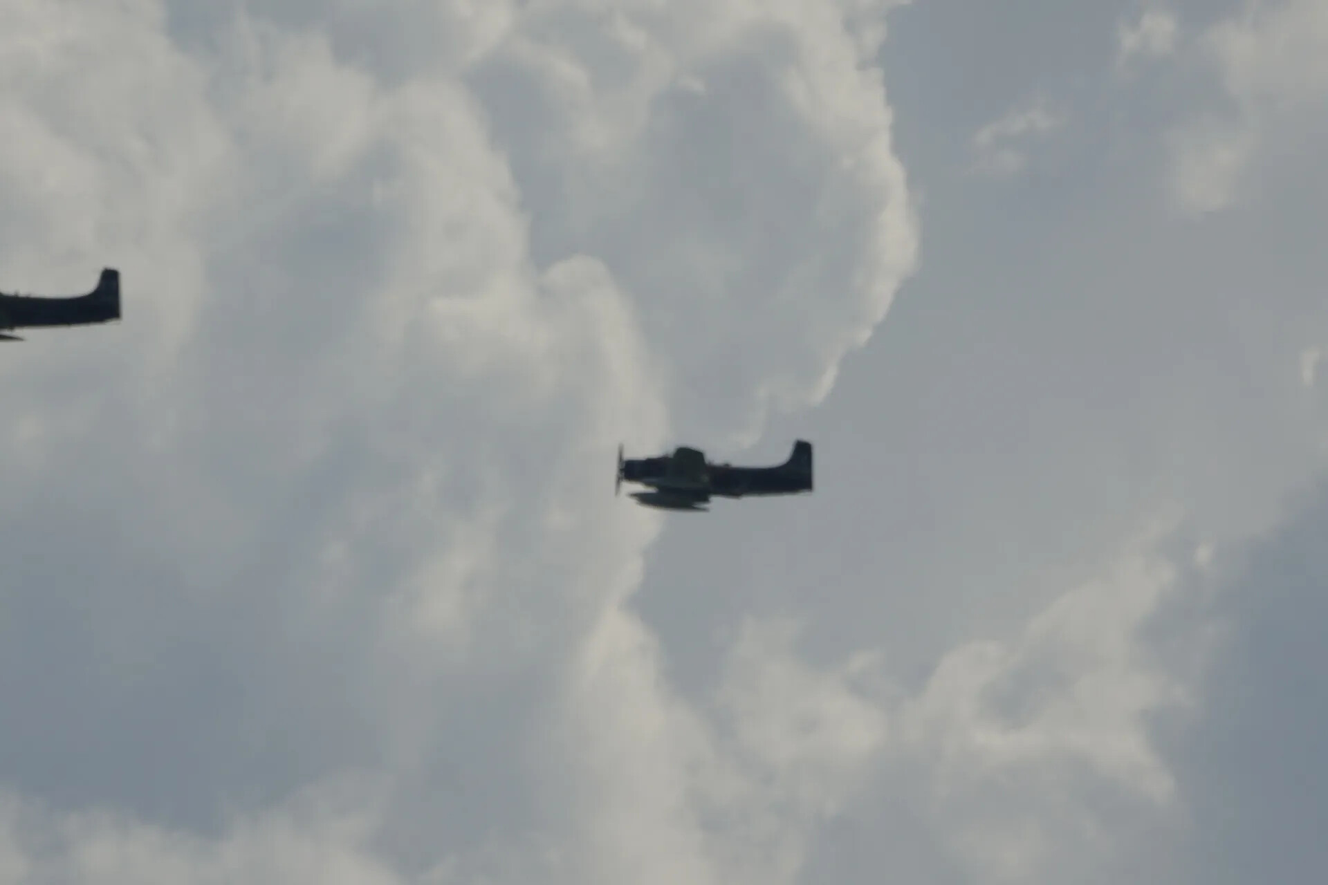 Three-Ship A-1 Skyraider Formation, May 2019 Reunion Event