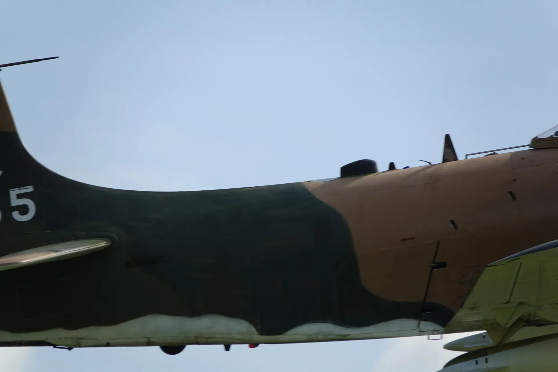 Douglas A-1 Skyraider Underside and Partial Tail Number '...35', May 2019 Event