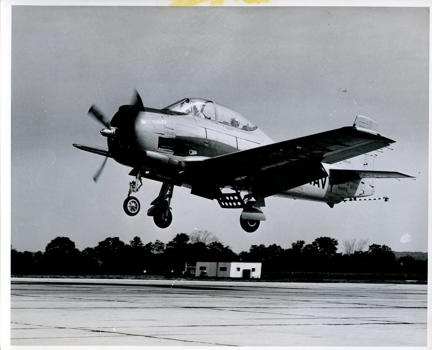 U.S. Navy North American T-28 Trojan Trainer on Takeoff/Landing