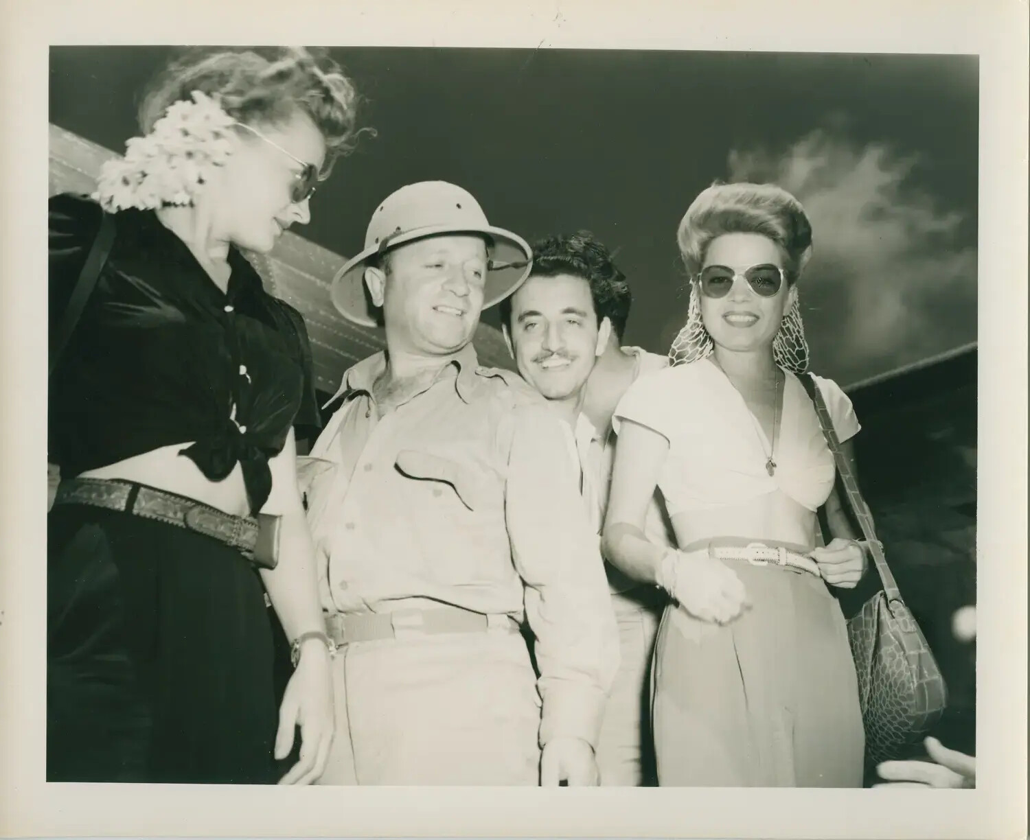USO Entertainers and Servicemen, USS Petrof Bay (CVE-80) Collection, WWII Pacific Theater