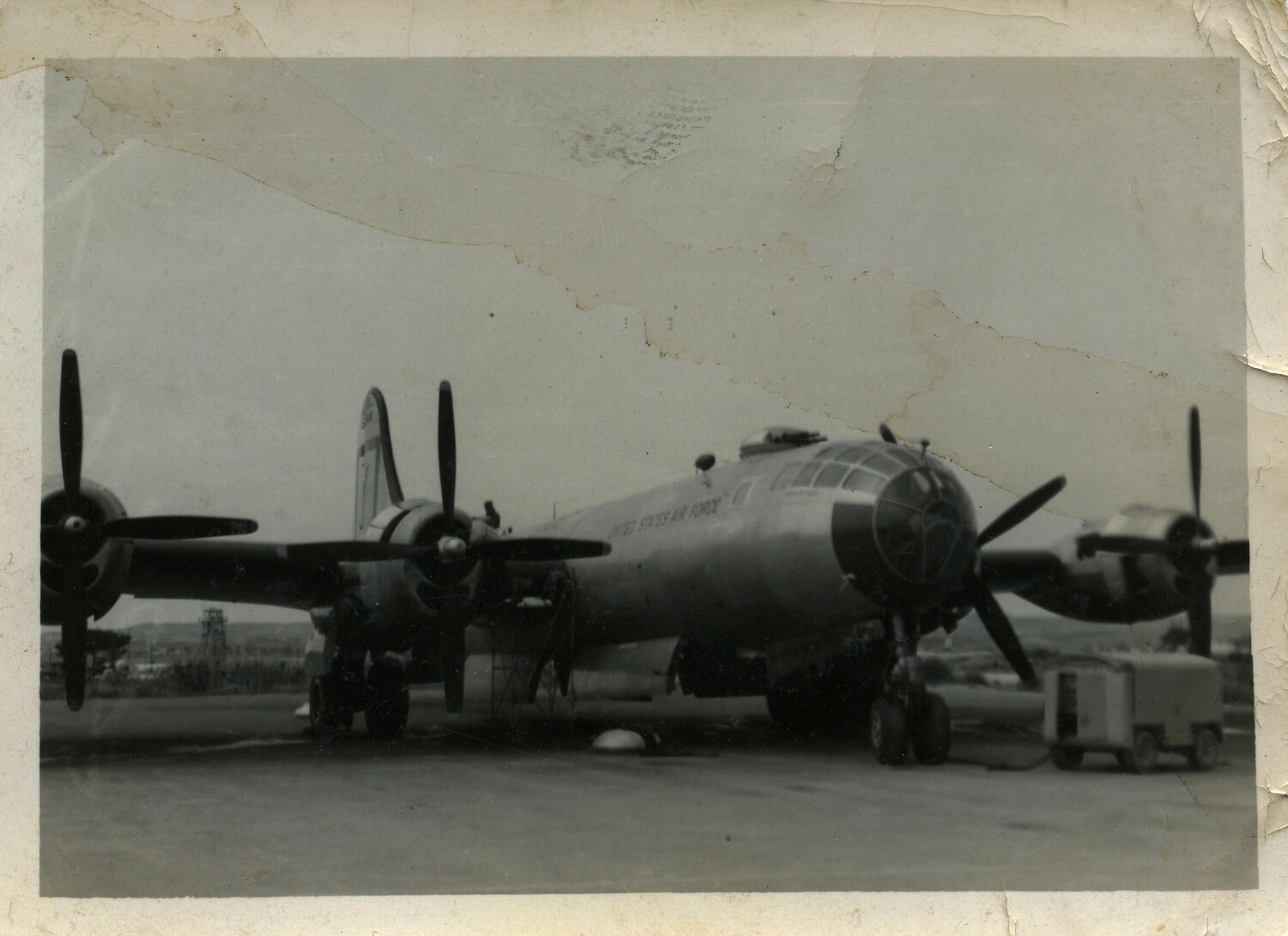 Boeing B-29 Superfortress on Airfield Ramp, United States Air Force, Late 1940s-Early 1950s