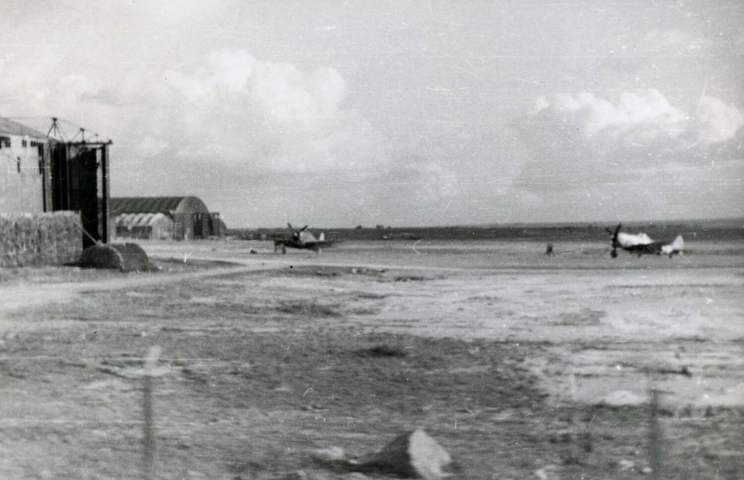 Fighter Aircraft on Dispersal at an Allied Airfield, England, WWII (101st Airborne Collection)