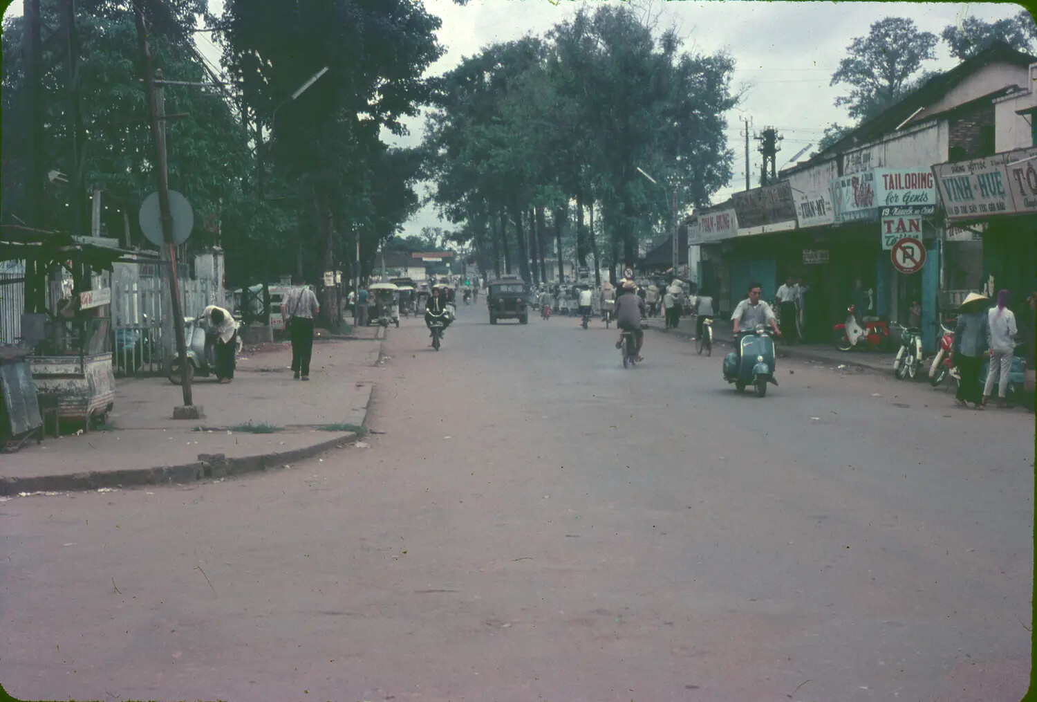 Street Scene in a South Vietnamese Town, Circa 1965
