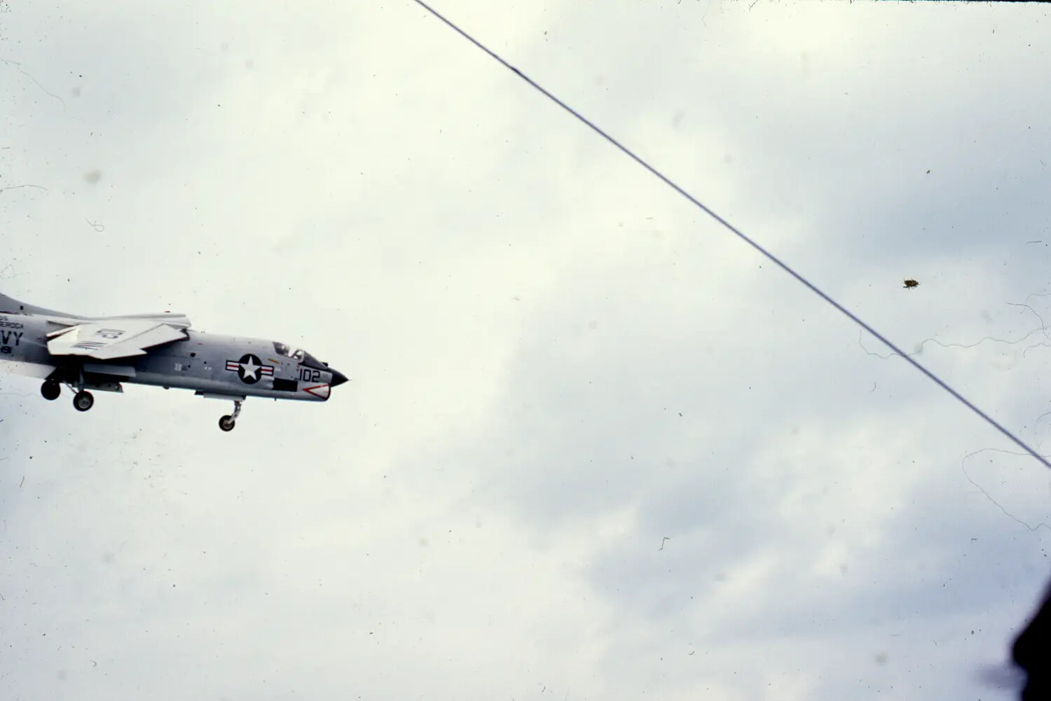 Vought F-8 Crusader on Final Approach, USS Ticonderoga, Vietnam War Era
