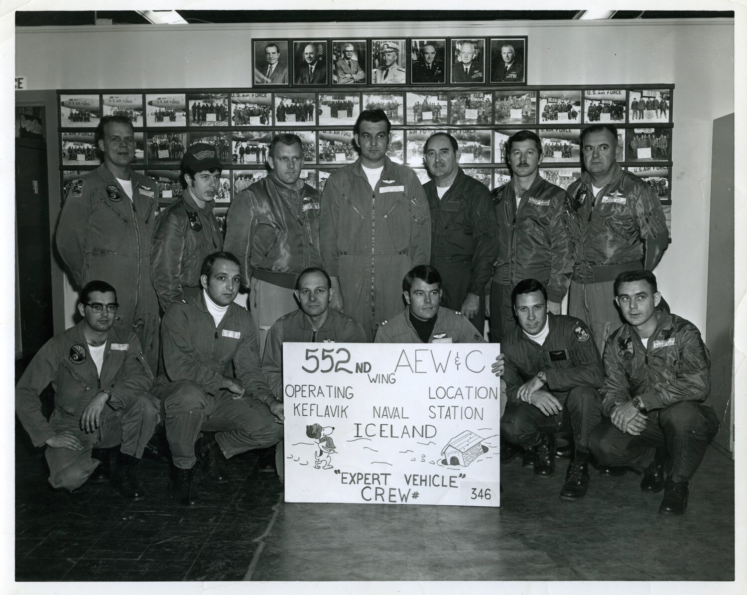 552nd AEW&C Wing 'Expert Vehicle' Crew #346, Operating Location Keflavik Naval Station, Iceland