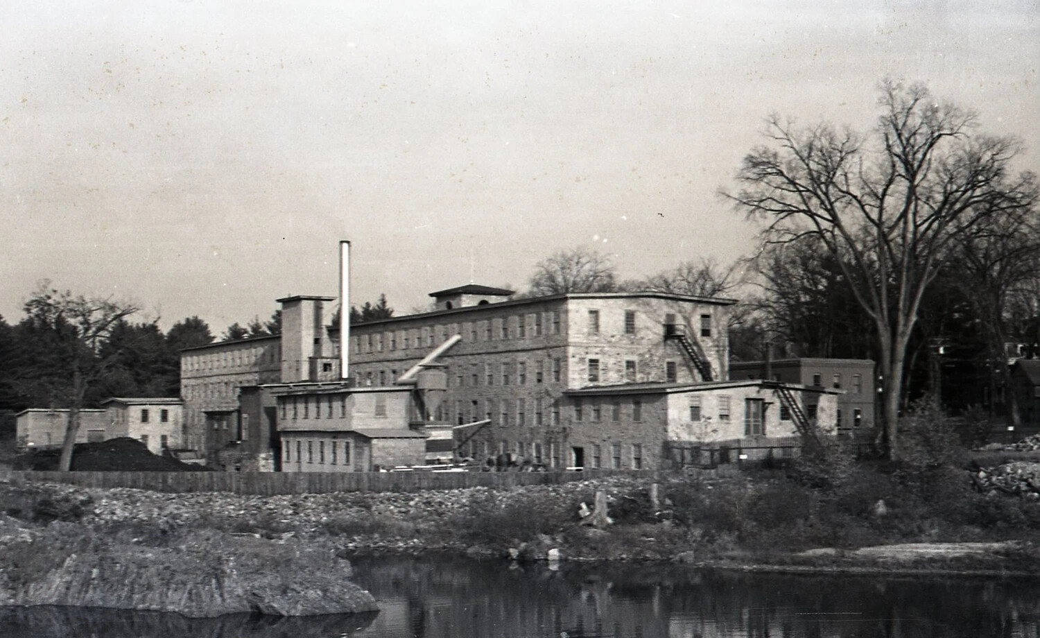 Riverside Industrial Mill Complex, Stateside Photograph, WWII Era
