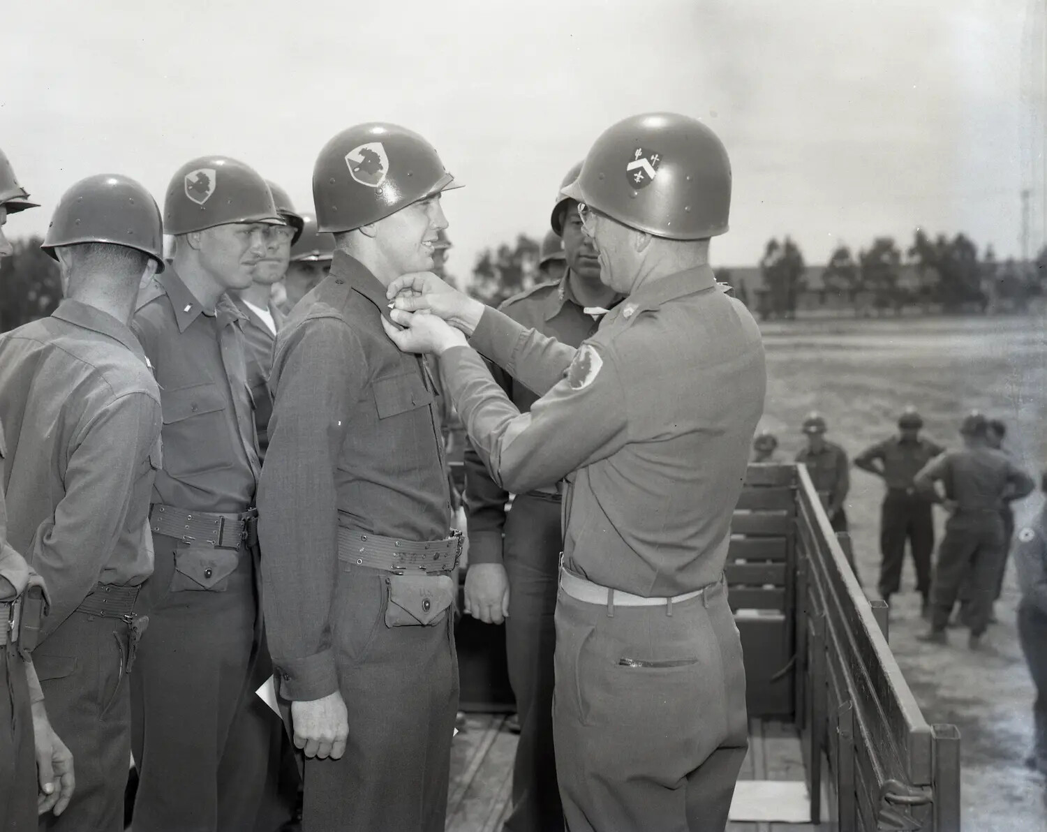 Officer Candidate Commissioning Ceremony, 184th O.C.S., National Guard Training Field