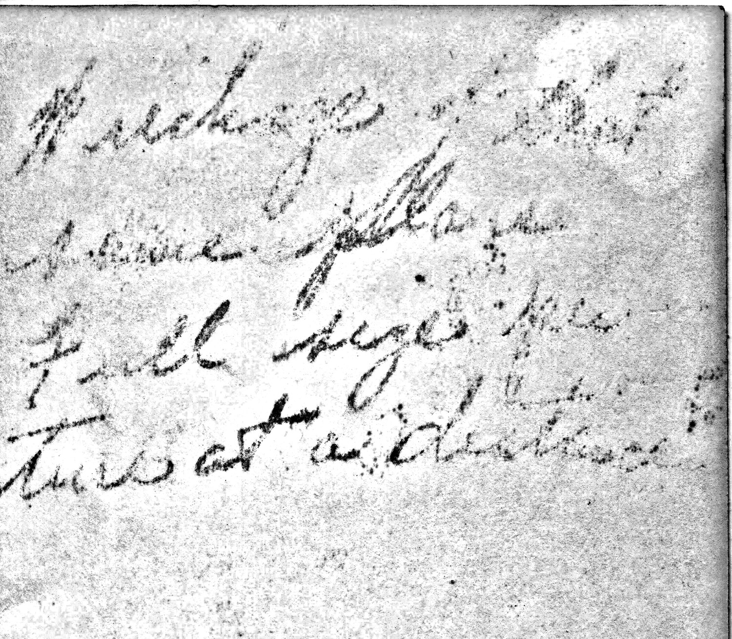 Handwritten Album Page (Illegible Cursive Notation), WWII Photo Album