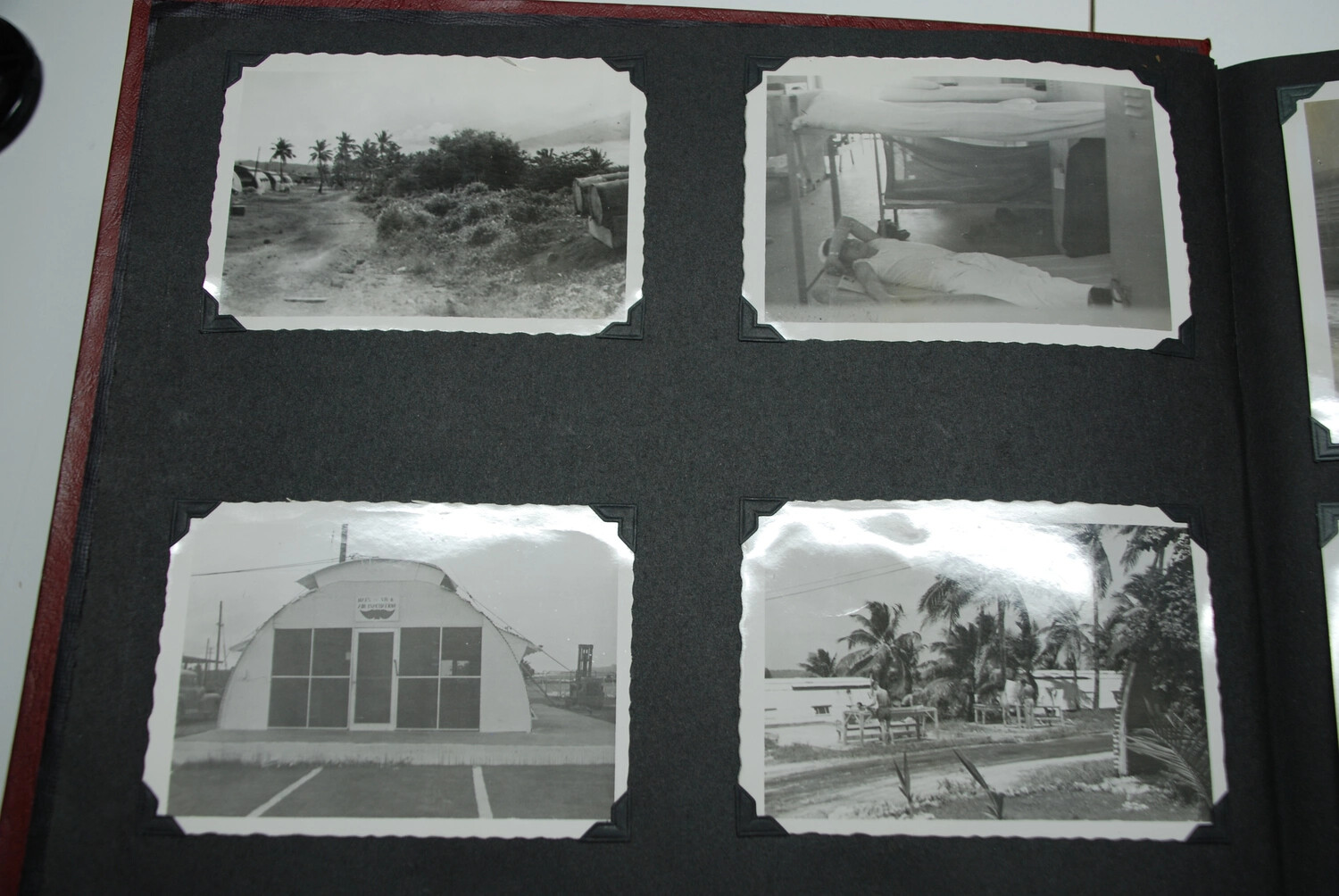 VR-6 Naval Air Transport Squadron Photo Album Page – NAS Agana, Guam