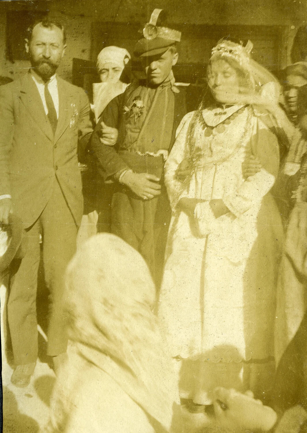 Traditional Wedding Ceremony Photograph, WWI French Pilot Album (Balkans/Eastern Front Region)