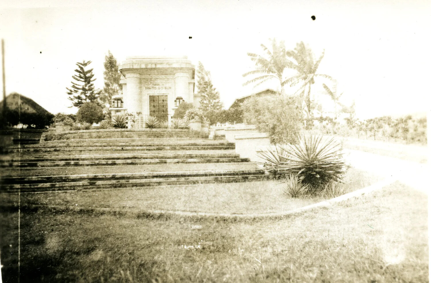 Family Mausoleum in a Philippine Cemetery — 345th Bomber Group WWII Photo Album