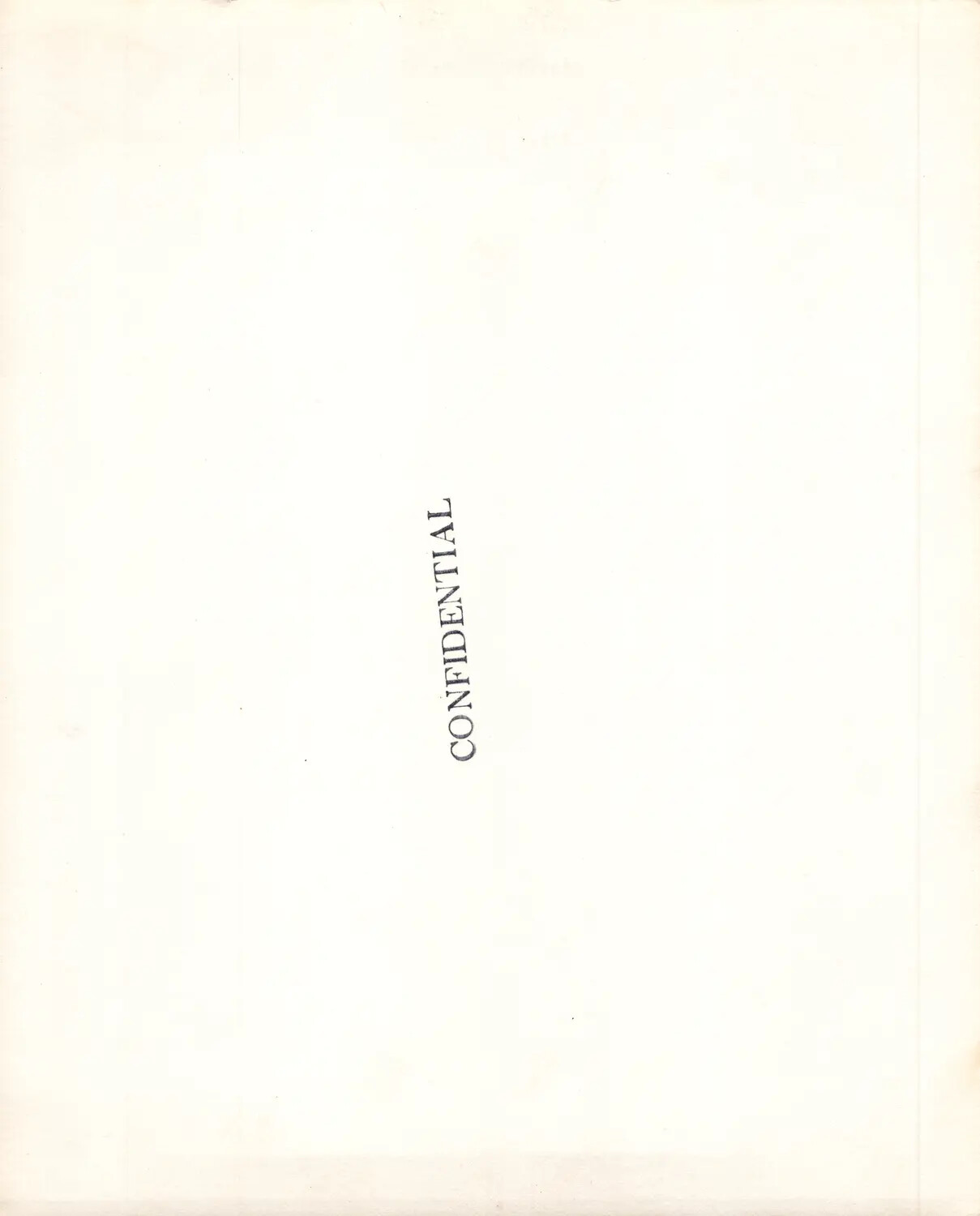 Verso of Official U.S. Navy Photograph Stamped Confidential (No Caption Data)