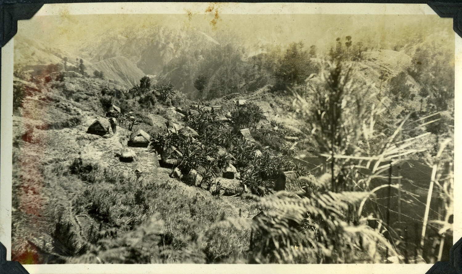 Mountain Village with Thatched-Roof Huts, Philippine Highlands – Manila Photo Album