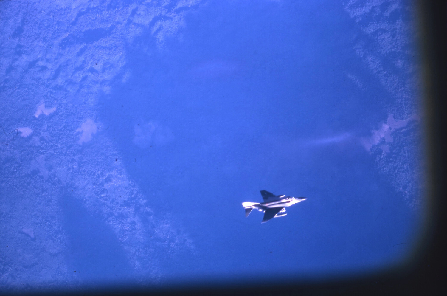 F-4 Phantom II Jet Fighter in Flight During Aerial Refueling Operations, Vietnam War Era