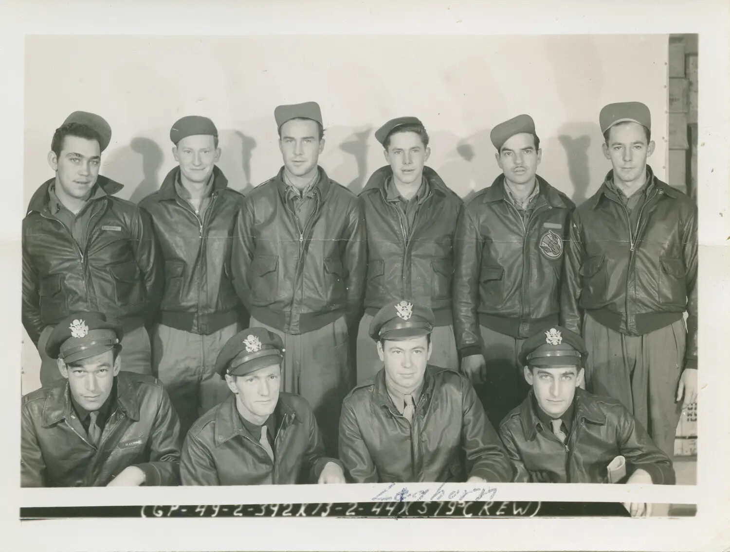 Lt. Leghorn and Crew, 579th Bomb Squadron, 392nd Bomb Group, RAF Wendling, England, February 1944