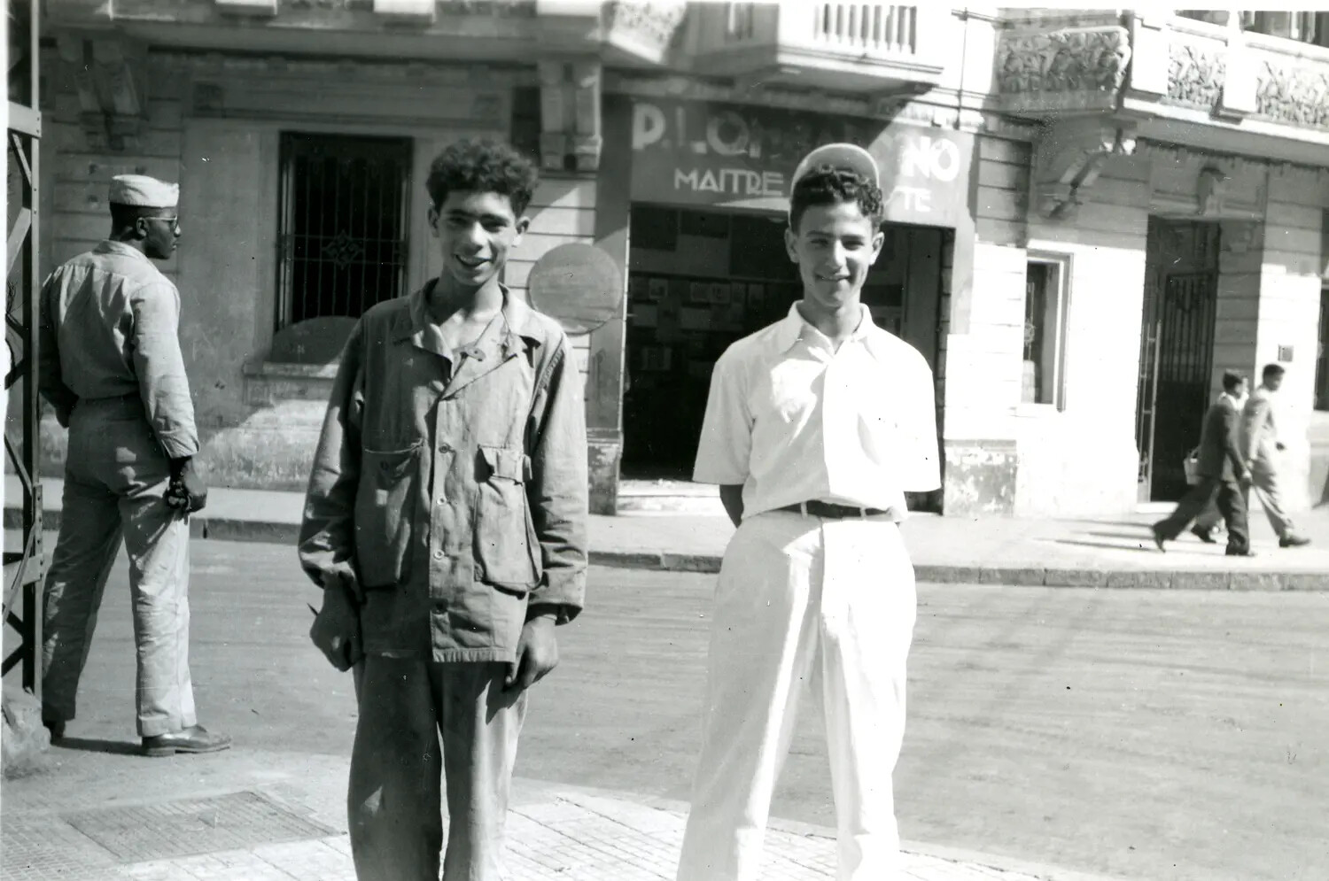 American Serviceman's Snapshot of Local Youths, North African Transit Stop — CBI Theater Archive