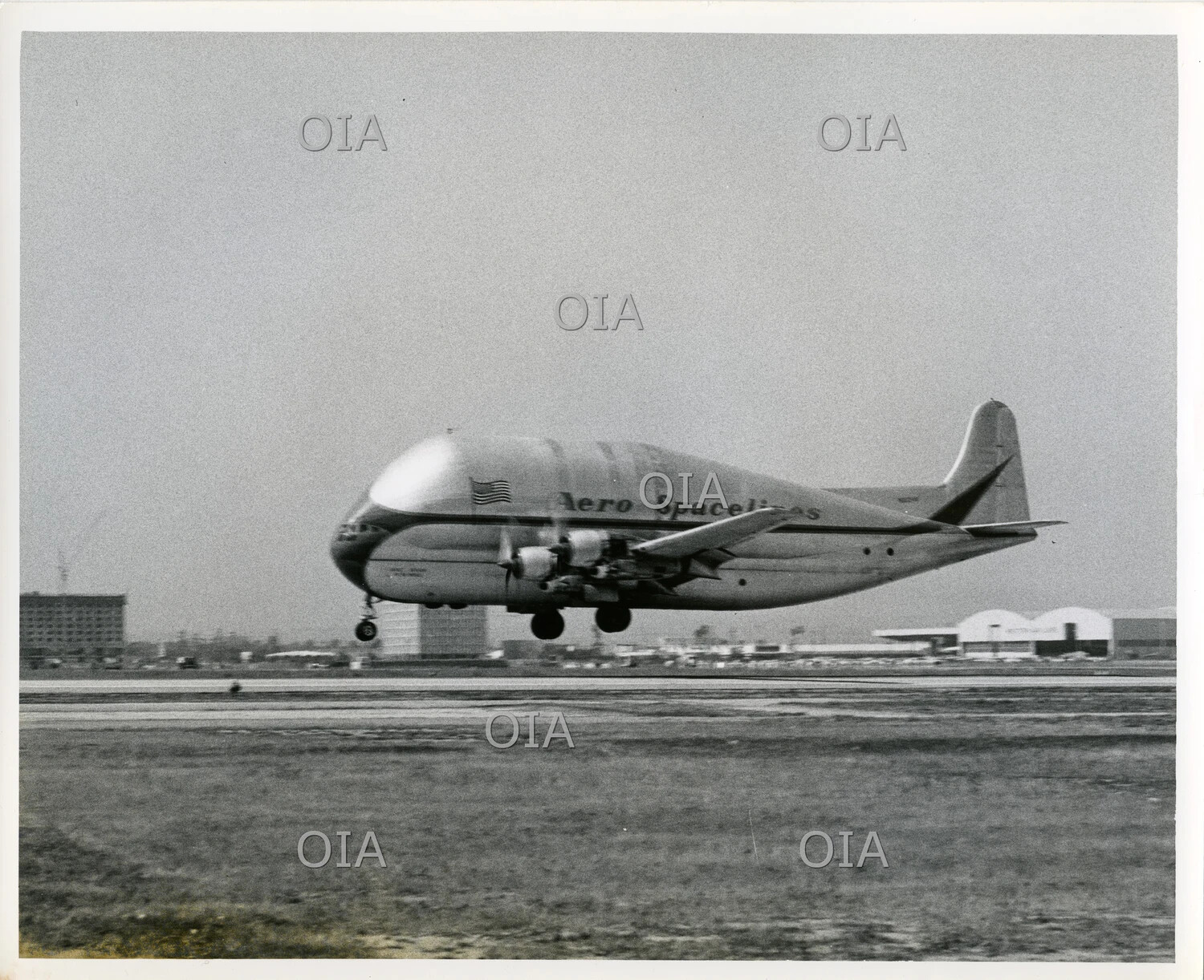 Aero Spacelines Guppy-Series Outsize Cargo Aircraft on Approach