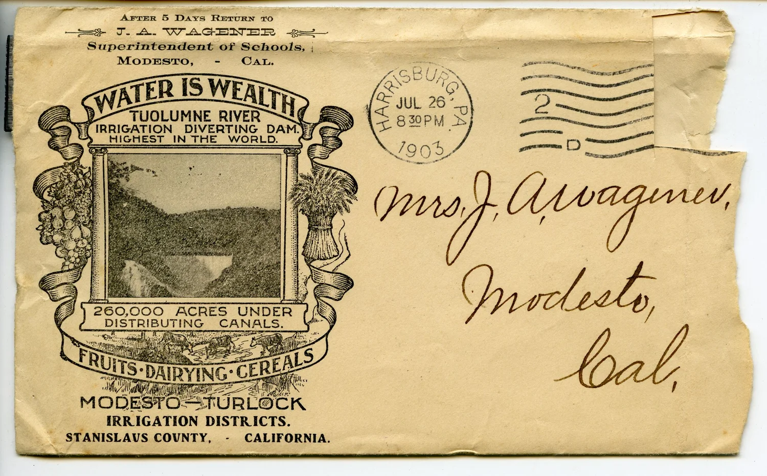 FATHER J A WAGENER JULY 26 1903