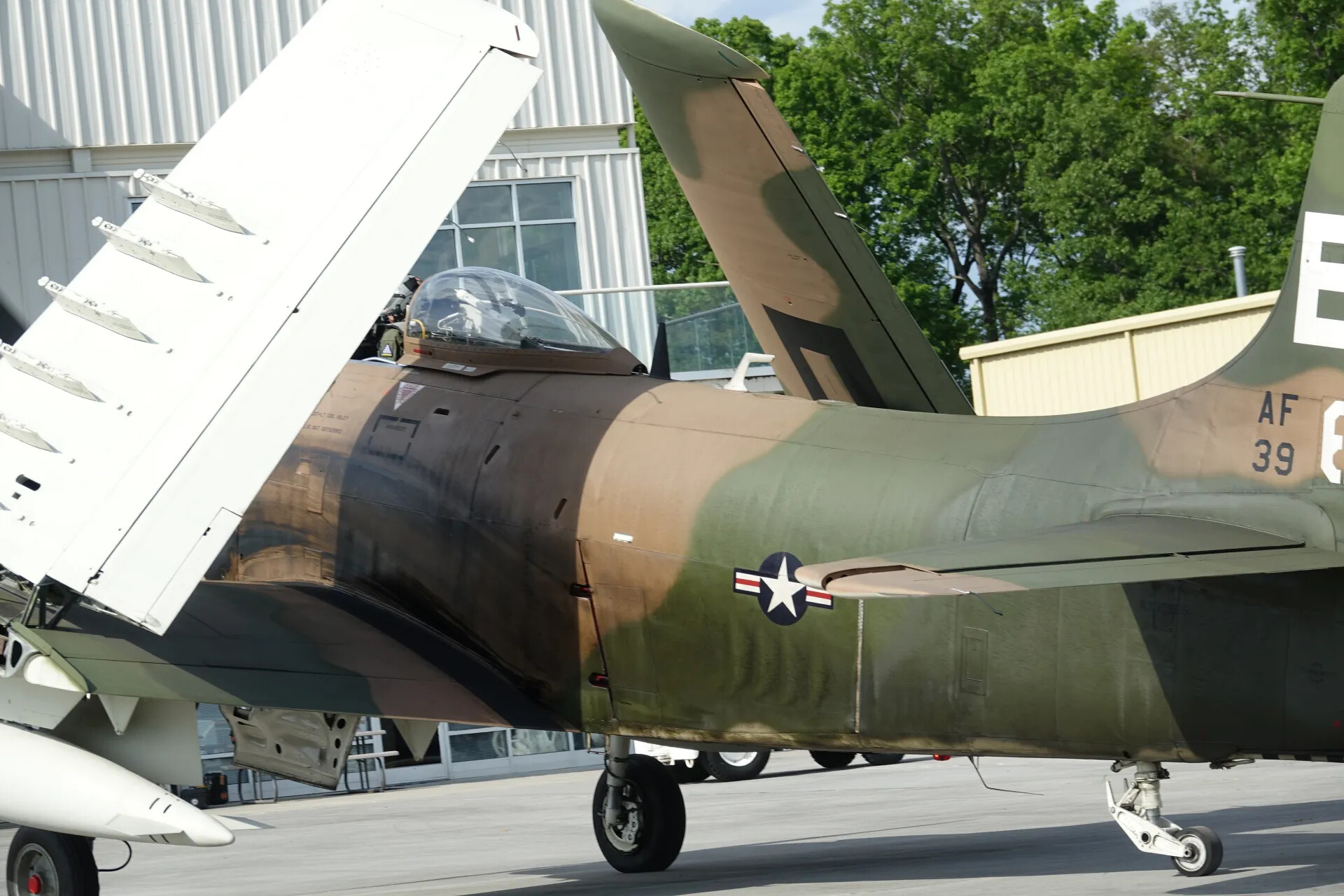 Preserved A-1 Skyraider with Wings Folded, May 2019 Event