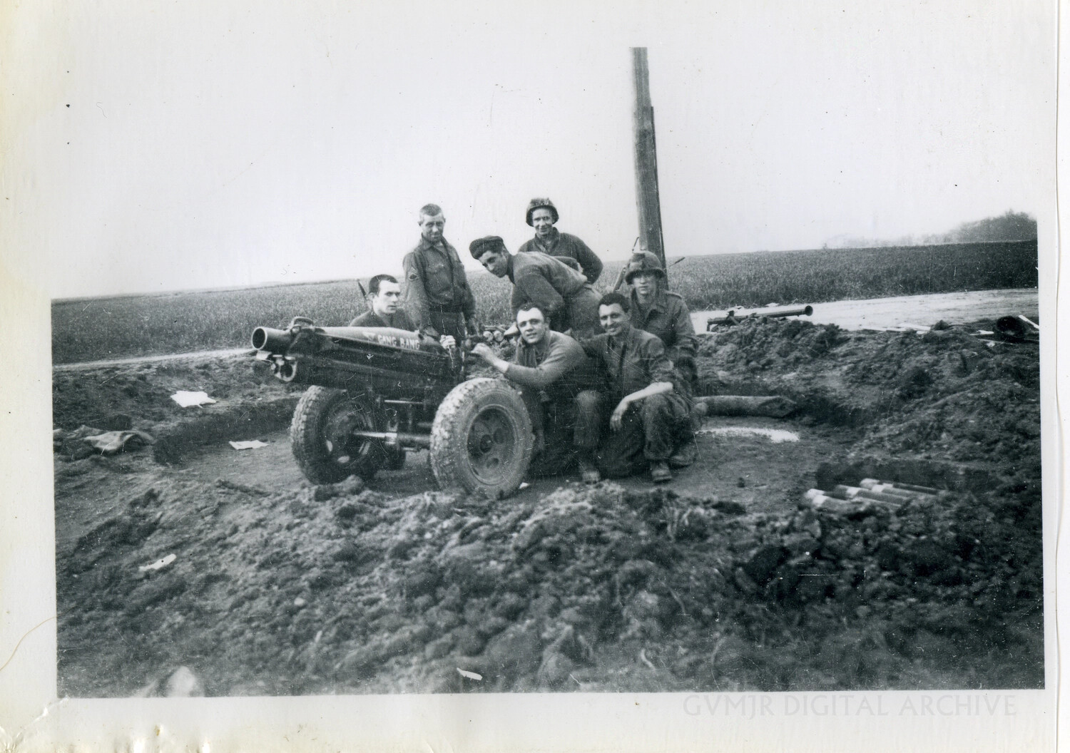 Anti-Tank Gun Crew at a Dug-In Emplacement, 101st Airborne Division, World War II