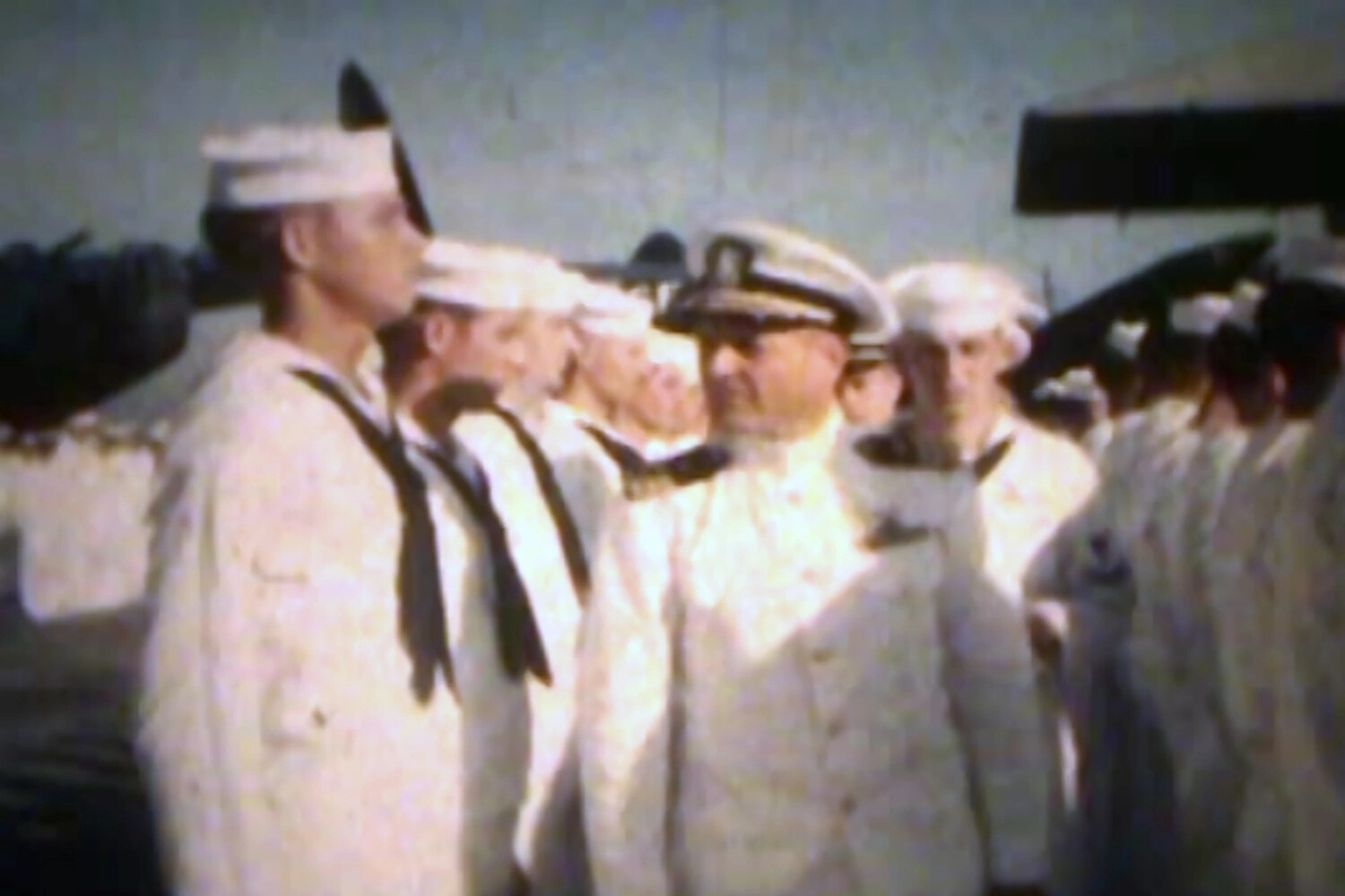 Navy Personnel Inspection Formation, NAS Kaneohe, Korean War Era