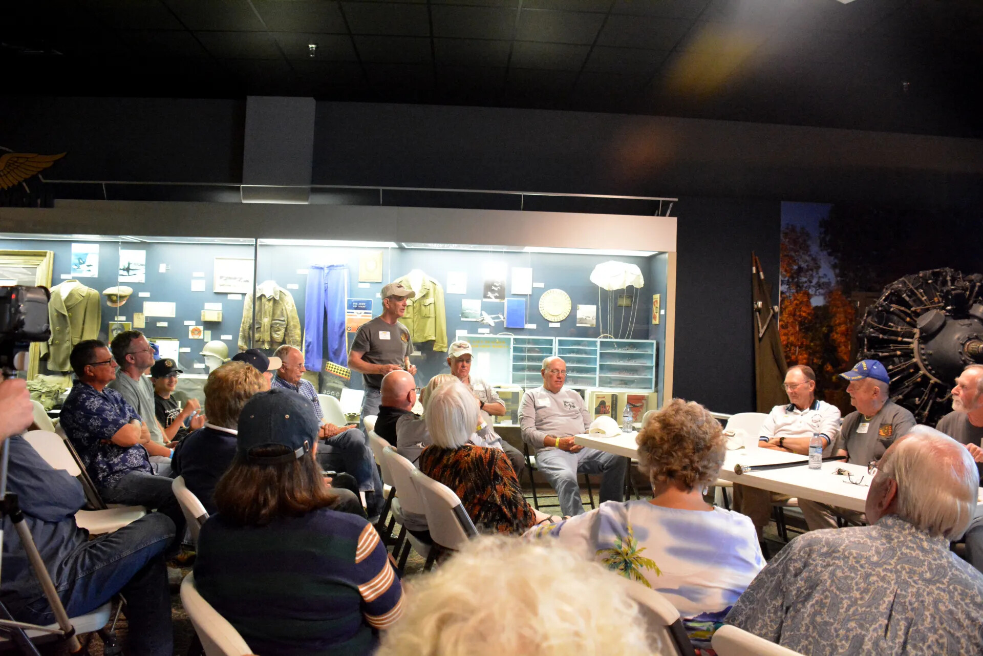 Veterans' Reunion Meeting, Aviation Museum "World War I" Gallery — Continued Group Discussion