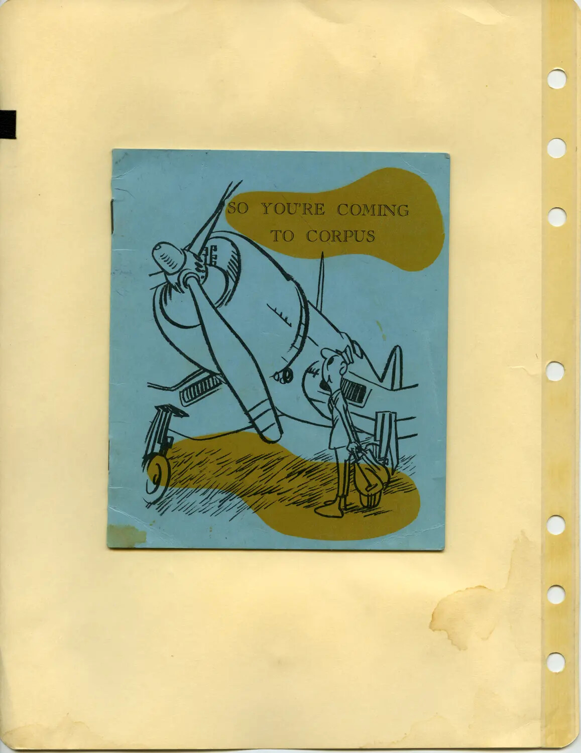 Booklet Cover: 'So You're Coming to Corpus' — NAS Corpus Christi Cadet Orientation Pamphlet