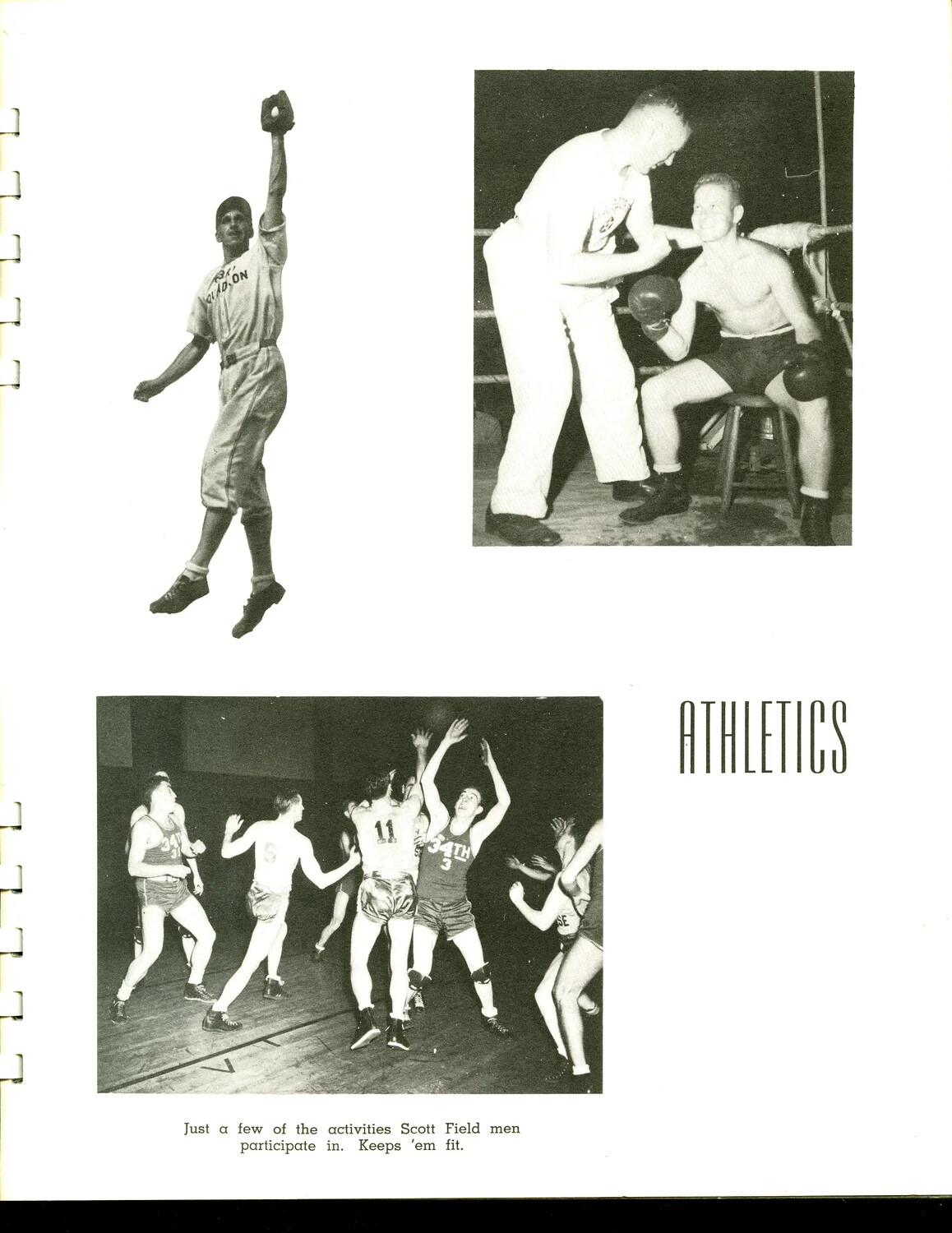 "Athletics" Page from a Scott Field Training Publication