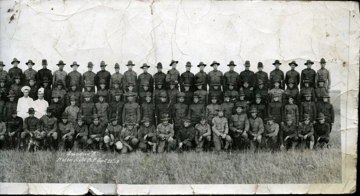 Squadron 'E' Group Portrait, Mather Field, California, September 25, 1918