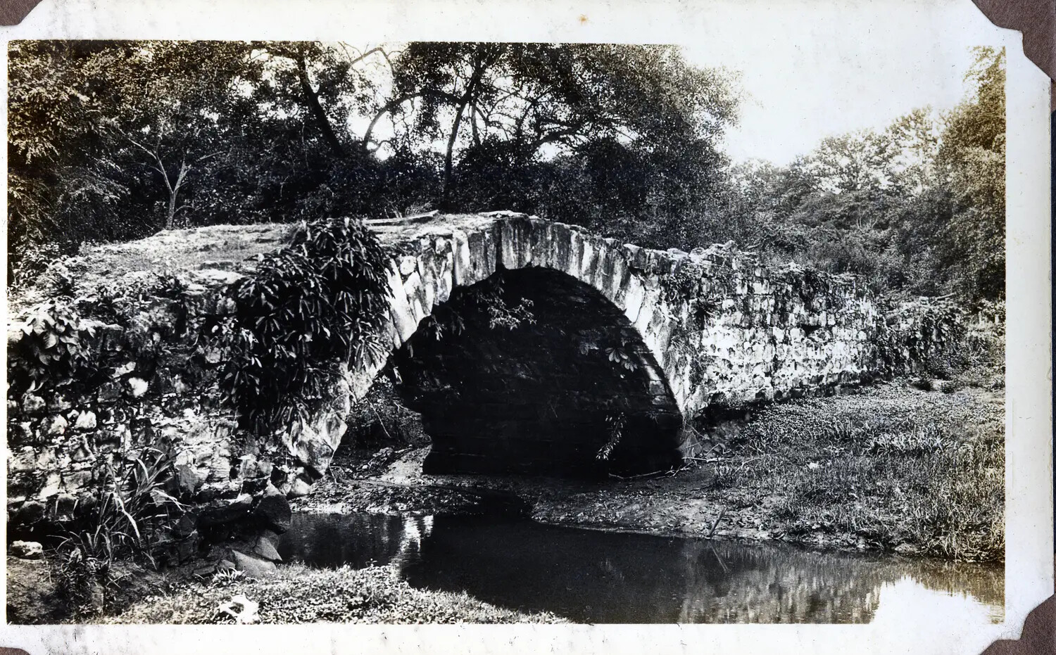 Old Stone Arch Bridge, Panama Canal Zone - WWII Era Photo Album