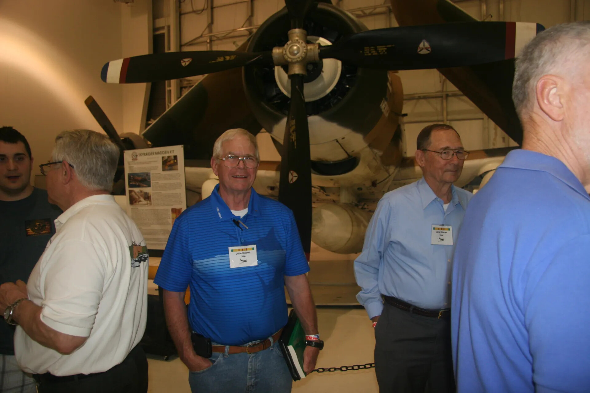 OLAA Veterans Reunion at Aviation Museum Before A-1 Skyraider Display, Operation Tailwind Event, April 2016